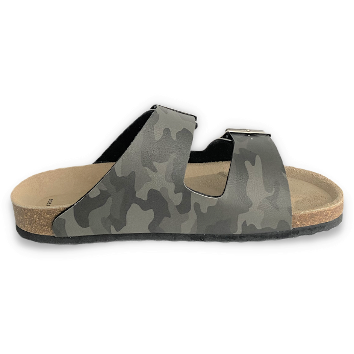 WALKER: grey camouflage - ladies and boys orthotic sandals - feelgoodshoes.ae