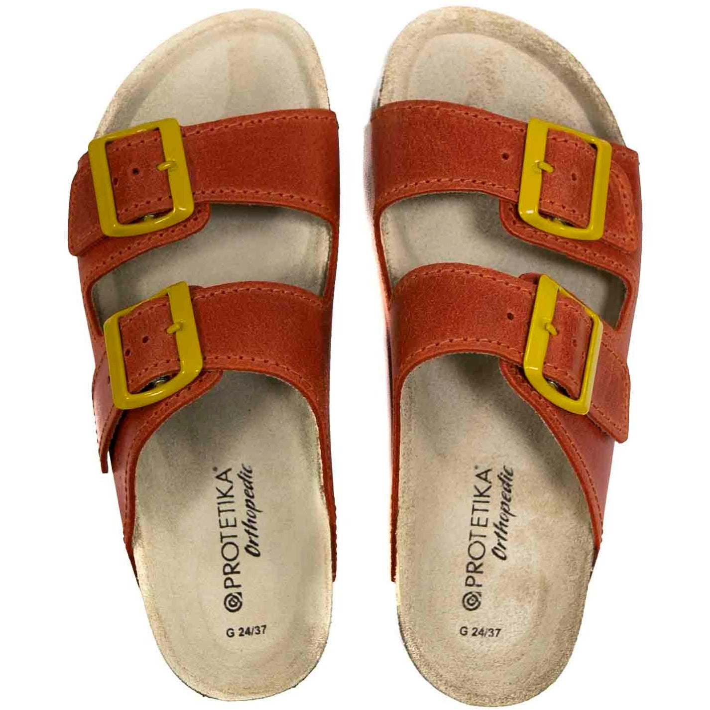 WALKER: colour orange - ladies orthotic sandals
