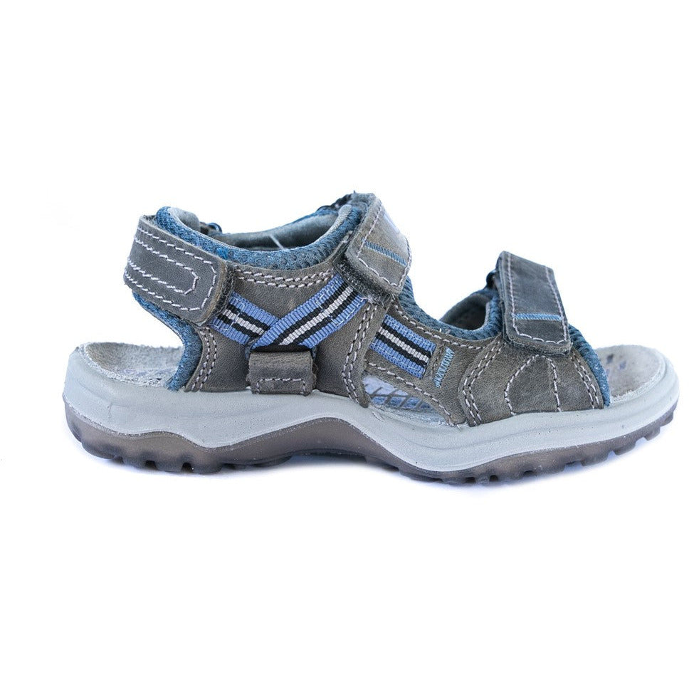 LAVAGNA antracite older boys arch support sandals - feelgoodshoes.ae